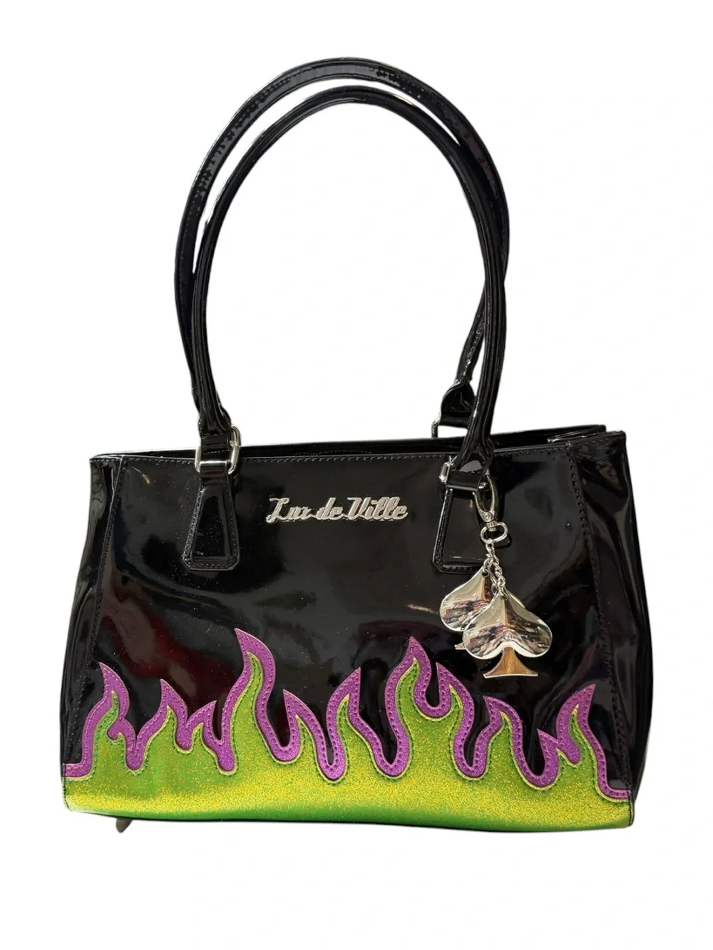 Lux de Ville Diablo Darling Black Patent Bag